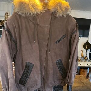 Vintage J. PERCY FOR MARTIN RICHARDS SUEDE AND fur